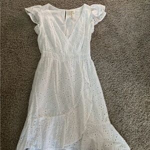 Jessica Simpson Light Blue Cotton Eyelet Dress